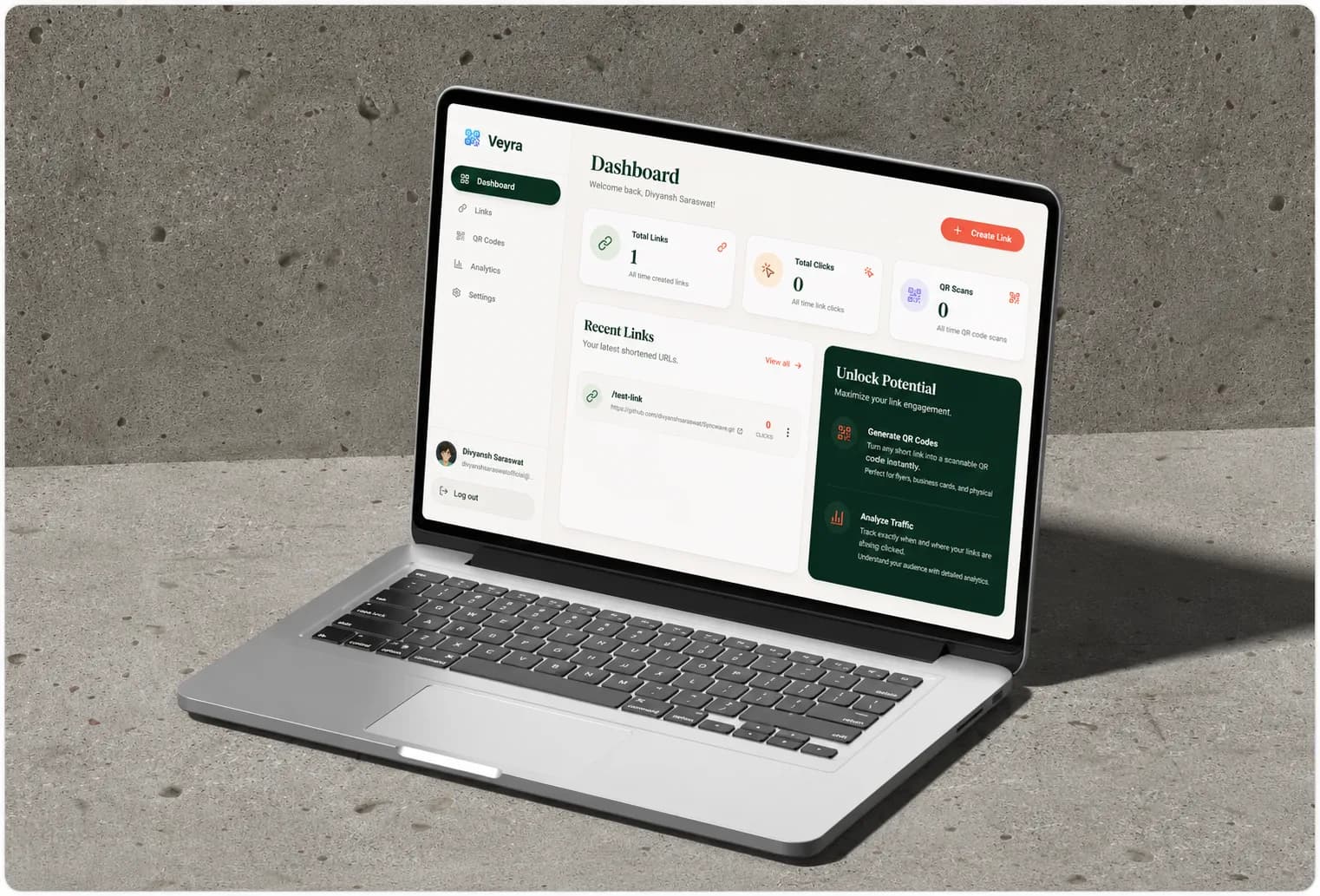 veyra - Dynamic QR Link